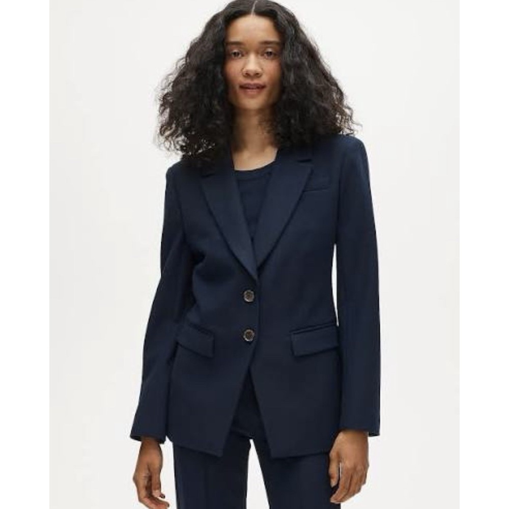 J CREW Petite Madelyn blazer in four-season stretch Navy Size 2P NWT $258 CD083